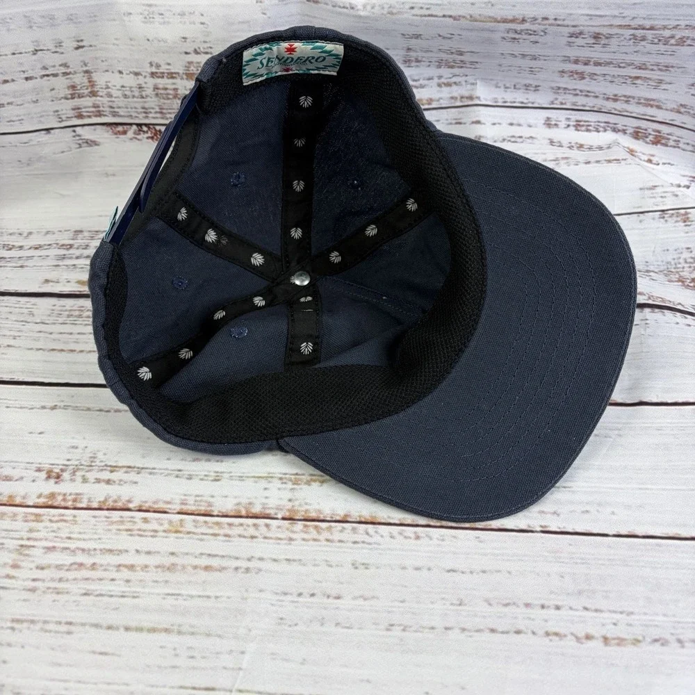The Hank Hat - Sendero Provisions Co Hat Cap Snap Back Navy Blue Patch Mens - Picture 7 of 7